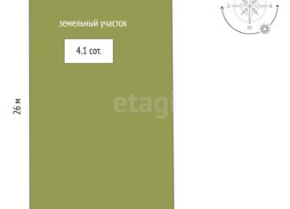 Продаю земельный участок, 4.1 сот., село Ана-Юрт, Цветочная улица