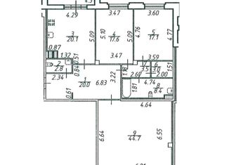 Продаю трехкомнатную квартиру, 141.5 м2, Санкт-Петербург, Московский проспект, 181Ф, ЖК Граф Орлов