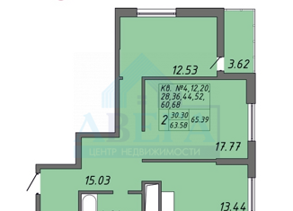 Продаю двухкомнатную квартиру, 64 м2, Оренбург, жилой комплекс Новая Высота, ск1, ЖК Новая Высота