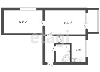 Продам двухкомнатную квартиру, 45 м2, Крым, 5-я улица