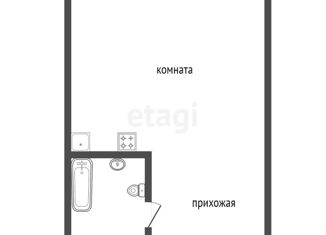 Продается квартира студия, 16.9 м2, Красноярск, Медицинский переулок, 18