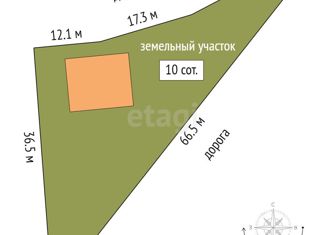 Продам земельный участок, 10 сот., поселок Рябиновый