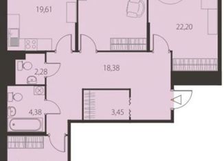 Квартира на продажу студия, 118 м2, Краснодар, Новороссийская улица, 90/2к2, Центральный округ