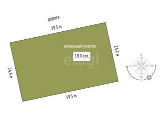 Продается участок, 10 сот., деревня Ермолина, Луговая улица