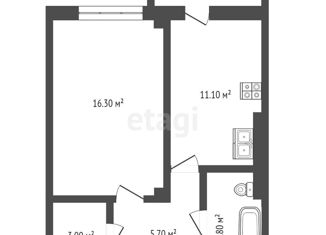 Продажа 1-комнатной квартиры, 37.5 м2, Ростов-на-Дону, ЖК Сокол Град, проспект 40-летия Победы, 63/17с3