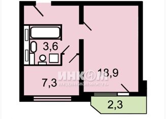 1-комнатная квартира на продажу, 38 м2, Москва, Старокаширское шоссе, 4к1, Старокаширское шоссе