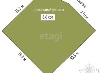 Земельный участок на продажу, 8.6 сот., село Червишево