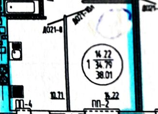 Продается однокомнатная квартира, 38.1 м2, Йошкар-Ола, улица Йывана Кырли, 33А, микрорайон Дружный
