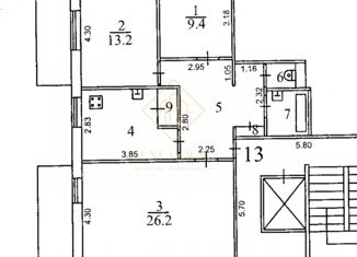 Продаю 3-комнатную квартиру, 75 м2, Иркутск, улица Мамина-Сибиряка, 27