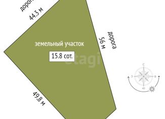 Продажа земельного участка, 15.9 сот., посёлок Детский Дом № 29, Берёзовая улица