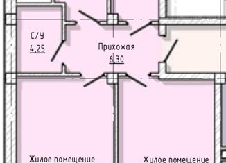 Продается 2-комнатная квартира, 77.31 м2, Нальчик, улица А.А. Кадырова, 24, ЖК Молодёжный