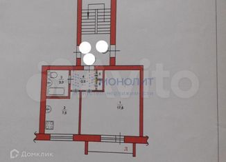 Продаю однокомнатную квартиру, 34 м2, посёлок Знаменский, улица Черепанова, 10