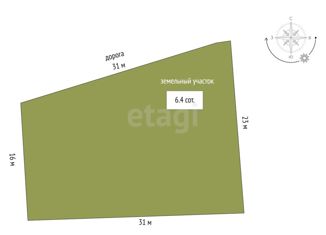 Продам земельный участок, 6.4 сот., Кольчугинское сельское поселение