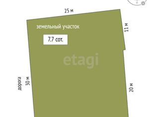 Продам земельный участок, 7.7 сот., садоводческое товарищество Дзержинец, Восточная улица, 12