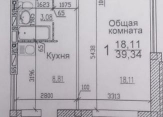 1-ком. квартира на продажу, 39.34 м2, Новосибирск, улица Виктора Уса, 1/1, метро Студенческая