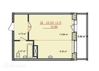 Продажа квартиры студии, 35 м2, Саяногорск, Пионерская улица