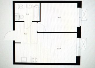 Продажа однокомнатной квартиры, 36 м2, Москва, метро Кантемировская