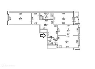 Продам 3-ком. квартиру, 88.8 м2, Санкт-Петербург, Днепропетровская улица, 65, ЖК Дом у Каретного