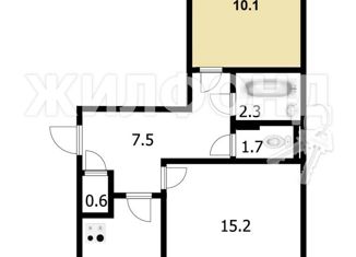 Продается комната, 10.1 м2, село Криводановка, Микрорайон, 17