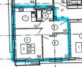 Продаю 2-комнатную квартиру, 47.7 м2, Ростов-на-Дону, проспект Соколова, 68, ЖК Соколова, 68