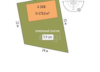 Дом на продажу, 178 м2, деревня Есаулова, улица Гайдара, 13