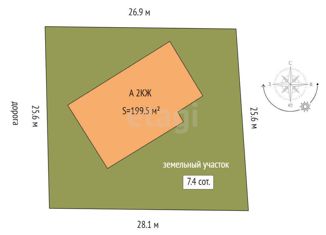 Продажа дома, 199.5 м2, село Луговое, Лиственная улица