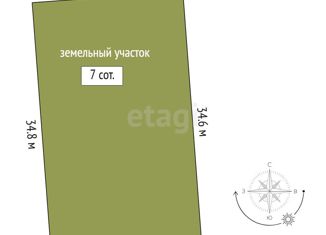 Продажа земельного участка, 7 сот., коттеджный поселок Кадниково, улица Кандинского