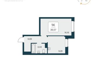 Продам 1-комнатную квартиру, 37 м2, Новосибирск, Красный проспект, 167/4, Заельцовский район