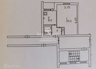 Продам однокомнатную квартиру, 35.7 м2, Калужская область, переулок Малинники, 15