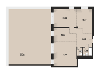 Продам 1-ком. квартиру, 221 м2, Шелехов, 5-й квартал, 1
