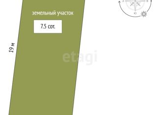 Продам участок, 7.5 сот., деревня Есаулова, Весенняя улица