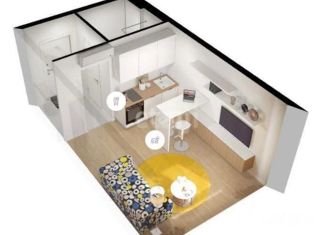 Продам квартиру студию, 24.04 м2, Москва, улица Михайлова, 30Ак2, ЖК Михайловский парк