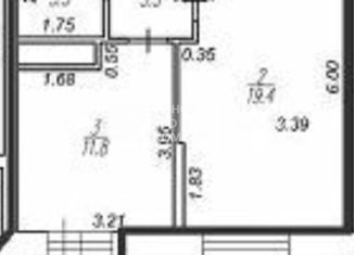 Продается однокомнатная квартира, 38.02 м2, село Дядьково, Зелёная улица, 17