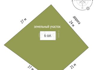 Земельный участок на продажу, 6 сот., Челябинская область, Садовая улица