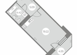 Продается квартира студия, 30.1 м2, Санкт-Петербург, ЖК Огни Залива, улица Маршала Захарова, 8