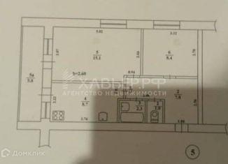 Продается двухкомнатная квартира, 43.3 м2, село Митяево, Советская улица, 6