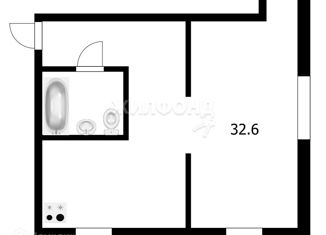 Продаю однокомнатную квартиру, 32.6 м2, Томская область, поселок Спутник, 17