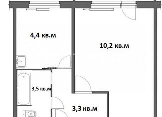 Продам 1-ком. квартиру, 21.4 м2, Калининград, Черниговская улица, 31Б