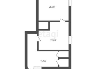 Продаю 1-ком. квартиру, 56.7 м2, Вологда, улица Герцена, 2