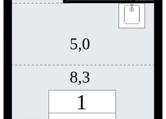 Продаю квартиру студию, 20.6 м2, поселение Сосенское, Прокшинский проспект, ЖК Прокшино