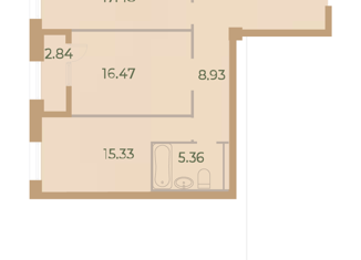 2-комнатная квартира на продажу, 80 м2, Санкт-Петербург, Петровский проспект, 9, метро Крестовский остров