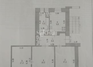 Продается трехкомнатная квартира, 79.2 м2, Нижний Новгород, улица Пискунова, 9, улица Пискунова