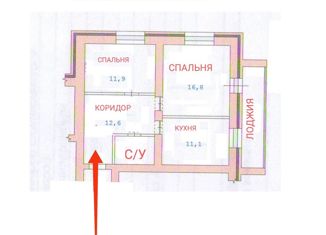 Продажа 2-ком. квартиры, 56.2 м2, Свердловская область, Кунарская улица, 14к2