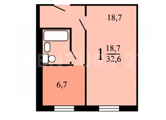 1-ком. квартира на продажу, 33 м2, Москва, Новочеркасский бульвар, 8, Новочеркасский бульвар