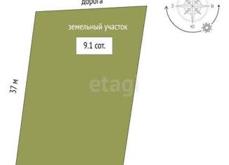 Продажа земельного участка, 9.1 сот., СНТ Фиалка, 9-я улица, 9
