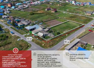 Дом на продажу, 51.1 м2, село Исетское, улица Матросова