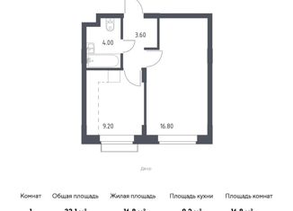 Продажа однокомнатной квартиры, 33.2 м2, поселение Рязановское, жилой комплекс Алхимово, к3.2, ЖК Алхимово
