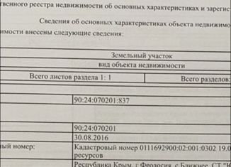 Продажа земельного участка, 6 сот., село Ближнее, Вишнёвая улица, 10
