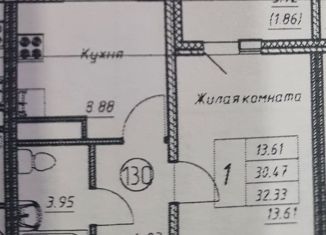 Однокомнатная квартира на продажу, 32.33 м2, Ульяновск, ЖК Ультраград