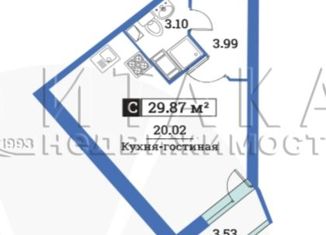 Продаю квартиру студию, 28.1 м2, Мурино, улица Шувалова, 40, ЖК Цвета радуги